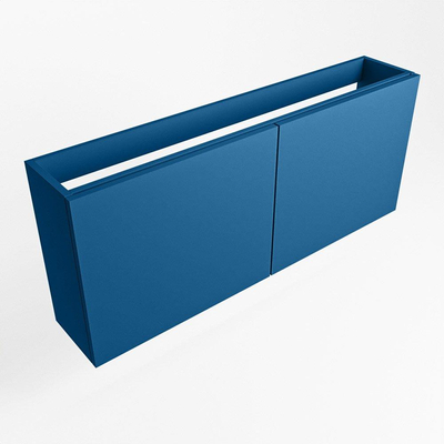Mondiaz FOWY fonteinonderkast - 90x22x50cm - 2 deuren - push to open - softclose - Jeans