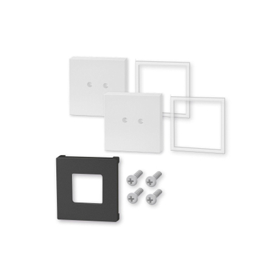 Zack Carvo Wandhouder - voor lijmbevestiging - 4.2x4.2cm - wit