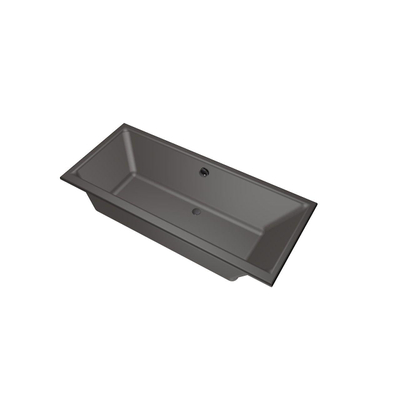 Xenz Kristal Baignoire - 170x75x48 - bonde Centrale - acrylique - anthracite
