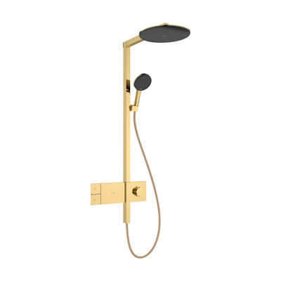 Hansgrohe Raindance alive S - showerpipe - 300 - 1jet - ecosmart - thermostaat - gepolijst goud (goud)