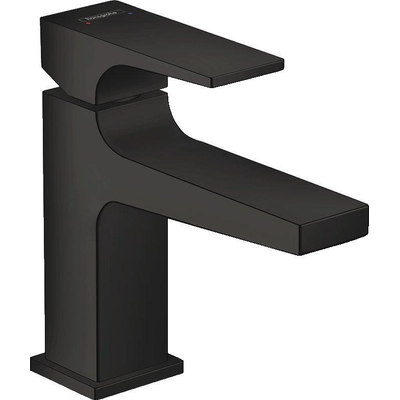 Hansgrohe Metropol Toiletkraan - 100 met push open waste - met voorsprong vaste uitloop 12.7cm - mat zwart