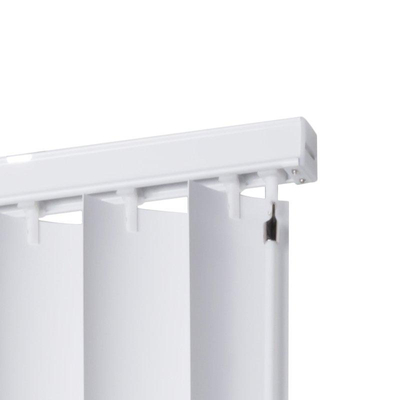 Intensions Store à lamelles 150x260x9cm lamelles 8.9cm PVC avec cadre matière synthétique Blanc