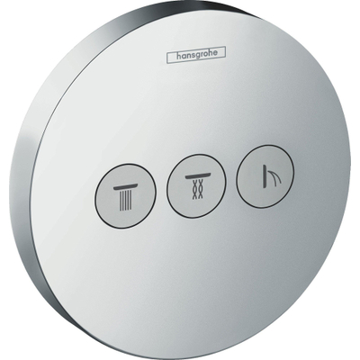 Hansgrohe ShowerSelect S élément de finition pour robinet encastré avec 3 vannes d'arrêt pour 3 fonctions de douche chrome