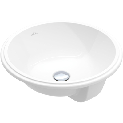 Villeroy & Boch Architectura Lavabo encastré par le dessous - 400 x 400 x 175 mm - Blanc Alpin CeramicPlus - sans trop-plein