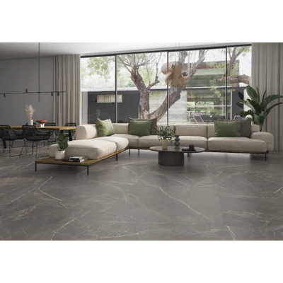 Prissmacer Cerámica Fior Di Bosco Carrelage de sol et de mur - 120x120cm - 10.2mm - rectifié - Gris