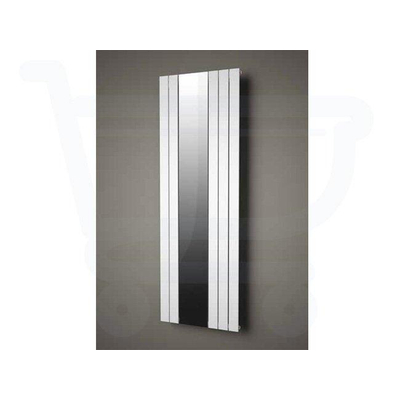 Plieger Cavallino Specchio designradiator verticaal met spiegel middenaansluiting 1800x602mm 773W mat wit