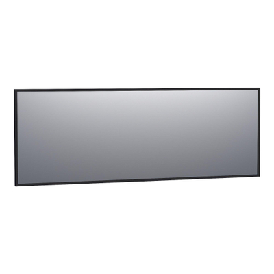 BRAUER Onyx spiegel - 200x70cm - rechthoekig - zwart geborsteld frame