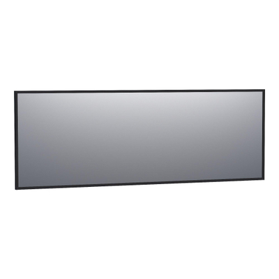 Saniclass Silhouette spiegel 200x70cm zonder verlichting rechthoek zwart