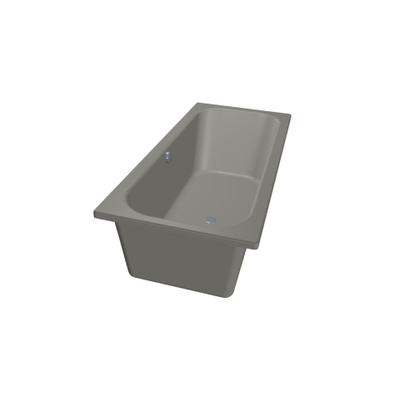 Xenz Aruba ligbad - 170x75cm - met overloop - zonder afvoer - Acryl Cement Mat