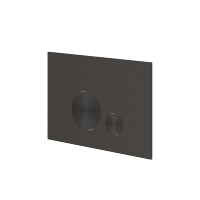 IVY Plaque de commande - 24.4x16x0.3cm - boutons ronds - inox 316 - noir carbone brossé
