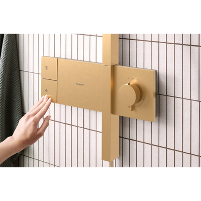 Hansgrohe Raindance alive Showerpipe - 300 - 1jet - thermostaat - geborsteld brons (brons)