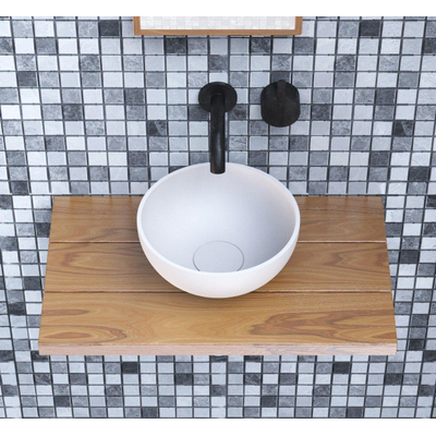 Ideavit Solidmicro lavabo à poser 23x11.5 Solidsurface blanc mat