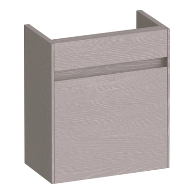 BRAUER Inspire meuble lave-mains - 40x45x22cm - porte pivotant à gauche - sans poignée - Timber Greige