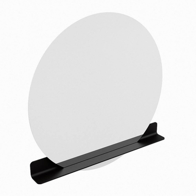 Mondiaz SPOT miroir – Ø 120 cm – avec tablette – Urban (noir)