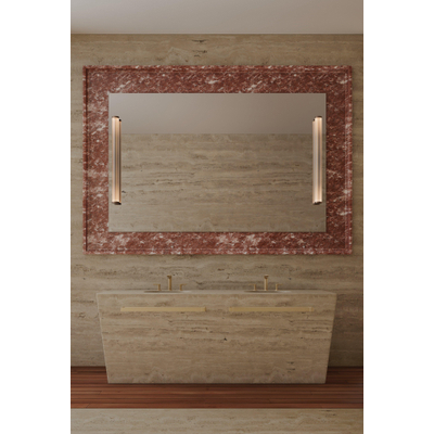 AXOR Citterio C wastafelkraan - cubic cut - 3-gats - met trekwaste - geborsteld brons