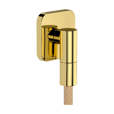 Hansgrohe FixFit Fine wandaansluitbocht - polished gold optic (goud)