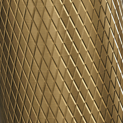 BRAUER Gold Carving Robinet de lave-mains - posé - saillie 12,1 cm - Or brossé