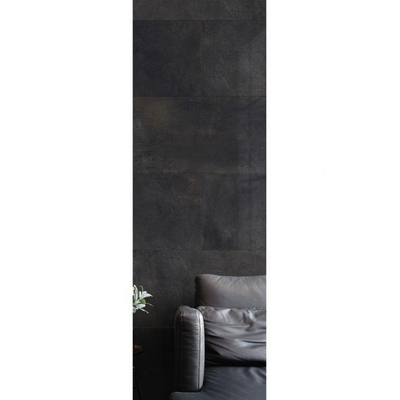 Energieker Magnetic carreau de sol et de mur 60x60cm rectifié look industriel noir mat