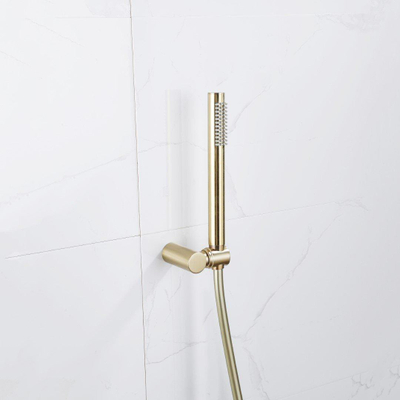 Sawiday Uni doucheslang glad Geborsteld Messing PVD (Goud)150cm