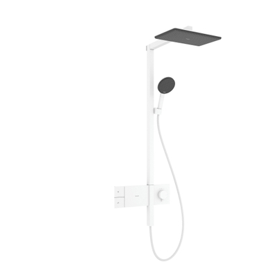 Hansgrohe Raindance alive Showerpipe - 210/340 1jet - thermostaat - mat wit