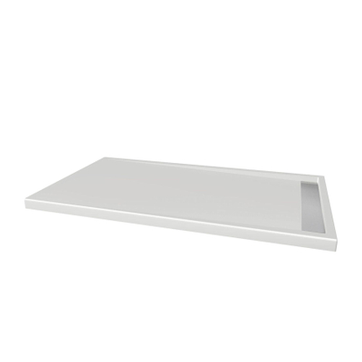 Xenz Easy Tray douchevloer - 140x80x5cm - acryl - zonder gootcover - wit