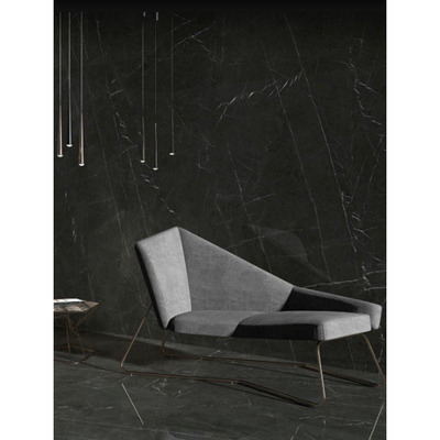 Cifre Ceramica carrelage mural et de sol - 60x120cm - 9mm - Rectangulaire - rectifié - aspect marbre - Noir poli