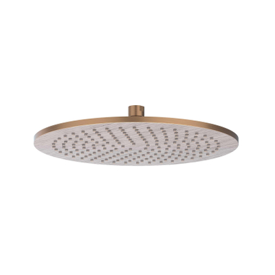 IVY Douche de tête - medium - 30cm - buses anticalcaires - bras mural - 40cm - Cuivre brossé mat PVD