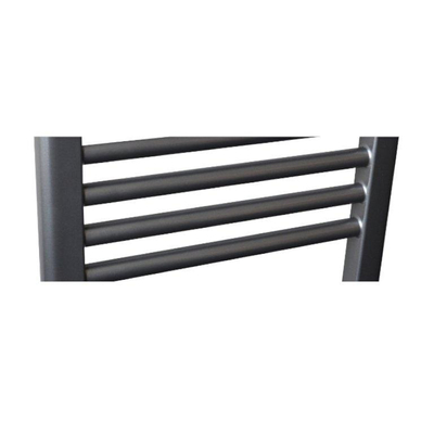 Sanicare design radiator midden aansluiting recht 120 x 45 cm. Gun metal