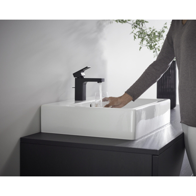 Hansgrohe Vernis Shape Eengreeps wastafelmengkraan - 100 - coolstart - met PopUp - trekwaste - mat zwart