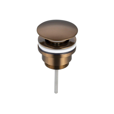 FugaFlow Eccelente Bouchon de vidange à clipser - Cuivre brossé PVD (Cuivre)