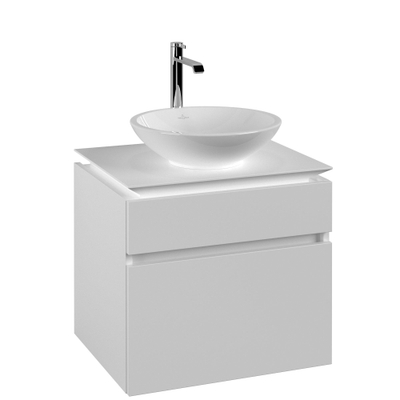 Villeroy & Boch Legato onderkast met 2 laden voor opzetwastafel 60x50x55cm matwit