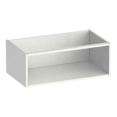 BRAUER Flourish armoire latérale - 80x30x45.5cm - avec 1 compartiment de rangement brillant blanc