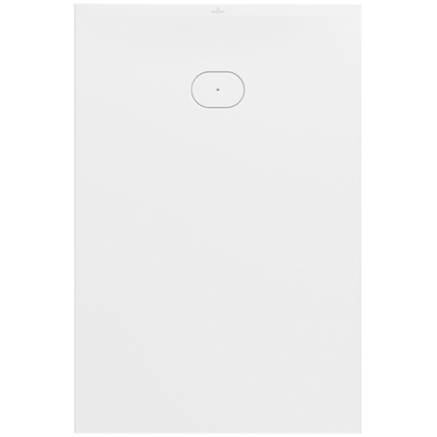 Villeroy & Boch Ecora douchebak - 150x100x3.5cm - afvoer korte zijde - white alpine (wit)