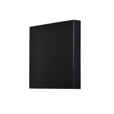 Sanicare electrische design radiator Denso 180 x 40 cm. mat zwart met thermostaat chroom (linksonder)