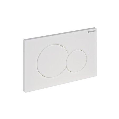 Geberit Sigma01 bedieningsplaat - 2-toets spoeling - ronde knoppen - Alpien wit TWEEDEKANS