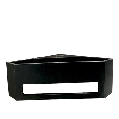 Wiesbaden Julia fontaine d'angle 35 x 35 x 16 cm solid surface noir mat