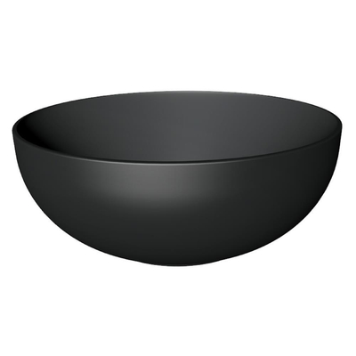 Xenz George Vasque 37x37cm Ronde céramique Noir mat