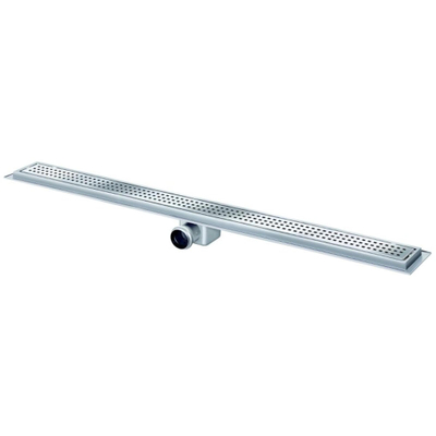 Van Den Berg afvoergoot 100cm met flens zijafvoer 50mm RVS