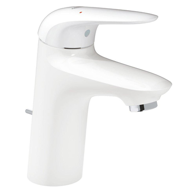 Grohe Eurostyle New robinet de lavabo 1 trou taille M ED avec trop-plein avec poignée fermée blanc