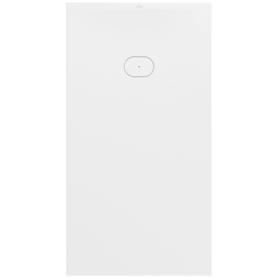 Villeroy & Boch Ecora douchebak - 170x90x4.5cm - afvoer korte zijde - white alpine (wit)