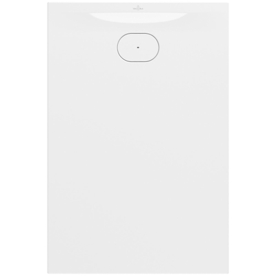 Villeroy & Boch Ecora douchebak - 120x80x3.5cm - afvoer korte zijde - white alpine (wit)