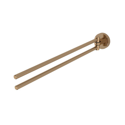 Haceka Kosmos Porte-serviettes - 46cm - double - pivotant - cuivre brossé