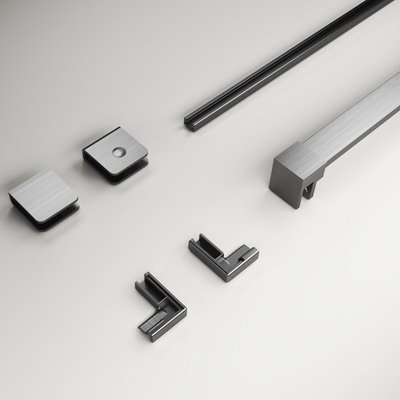 Aqua Vista Kit de montage Galatina Entrada paroi latérale Gun Metal Light