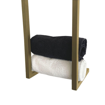 Wiesbaden Loft handdoekrek 95 x 25 x 20 cm geborsteld messing PVD TWEEDEKANS