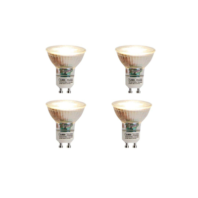 Luedd Lampe LED - lot de 4 - GU10 - 7w - 2700K - 500LM - à intensité réglable