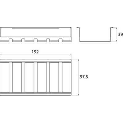 Emco Liaison panier plat pour barre chromé
