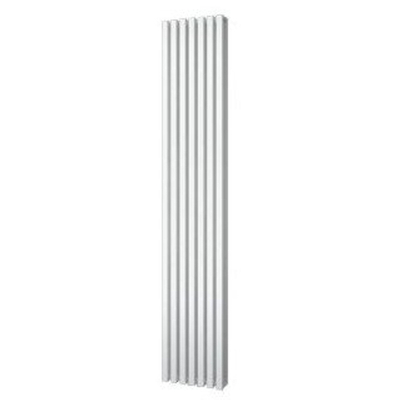 Plieger Siena designradiator verticaal dubbel 1800x318mm 1096W zwart grafiet (black graphite)