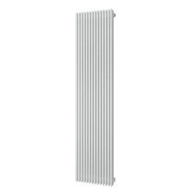 Plieger Antika Retto designradiator verticaal middenaansluiting 1800x415mm 1556W zwart grafiet (black graphite)
