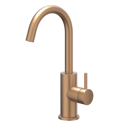 IVY Bond Mitigeur de lavabo - à poser - bec pivotant - coldstart - Cuivre brossé mat PVD