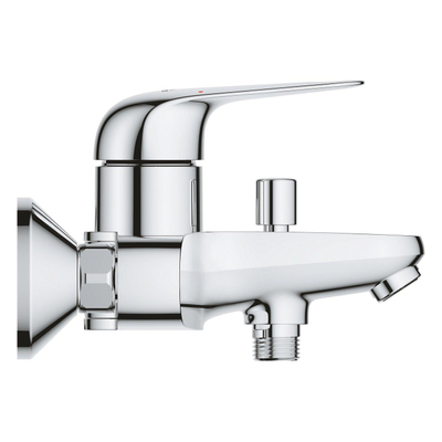 GROHE Swift QuickFix Badkraan - HOH=15cm - met omstel - met koppelingen - chroom